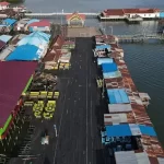 Foto udara Bontang Kuala