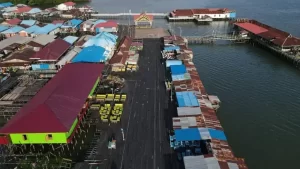 Foto udara Bontang Kuala