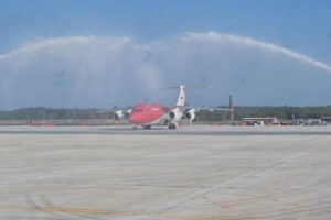 Pesawat Kepresidenan Mendarat di Bandara IKN