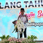 Wali Kota Balikpapan, Rahmad Mas'ud menyampaikan sambutan dalam perayaan HUT ke-45 Dekranas.