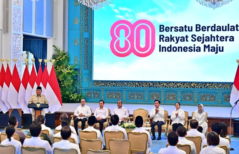 Prabowo Luncurkan Logo dan Tema HUT ke-80 RI, Ini Maknanya