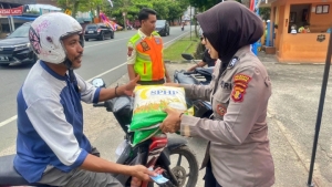 Gerakan Pangan Murah Polresta Balikpapan Diserbu Warga
