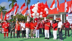 Pemkab Kukar Gelar Gerakan 10 Juta Bendera Merah Putih