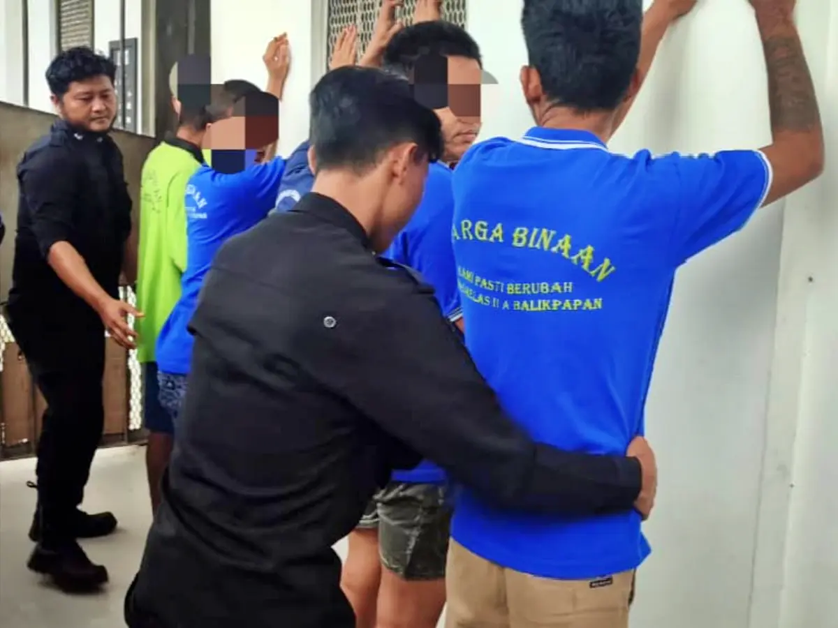 Cegah Gangguan, Lapas Balikpapan Razia Warga Binaan